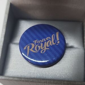 Forever Royal Kansas City Royals Button Pin Brooch
